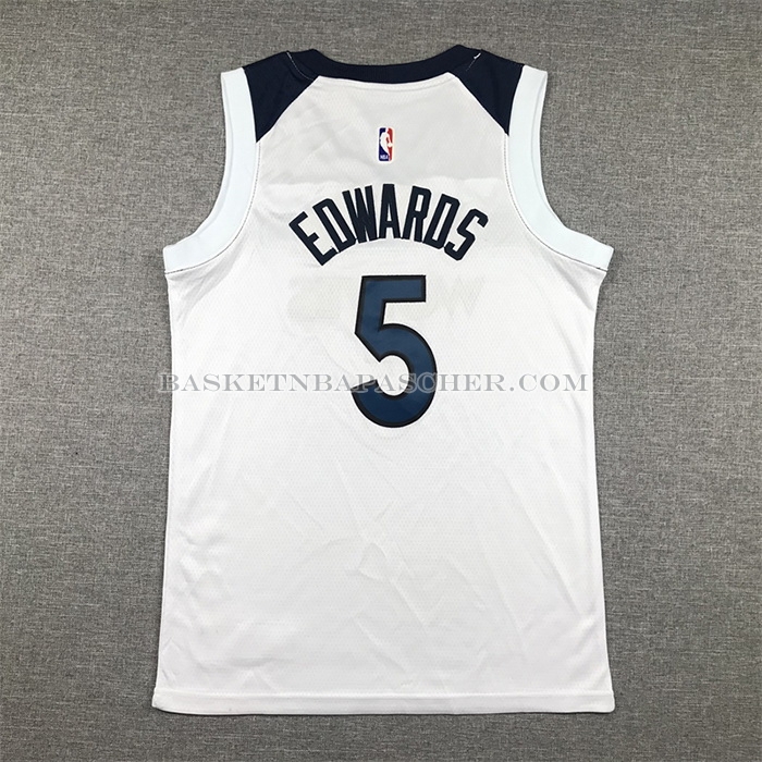 Maillot Enfant Minnesota Timberwolves Anthony Edwards Association 2022-23 Blanc